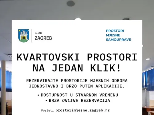 Grad Zagreb ⓕ: Novi model dodjele prostora mjesne samouprave - Otvoren Javni poziv ...
