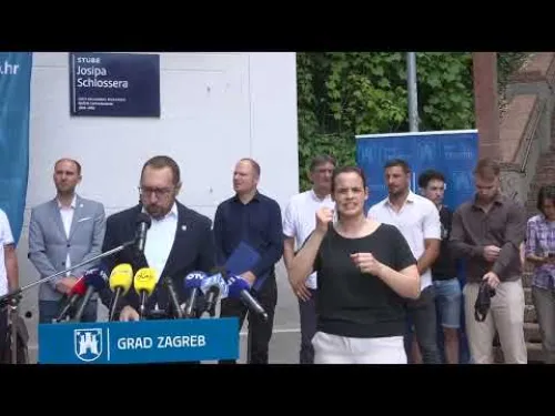 Grad Zagreb 🎬: [video] Otvorenje Schlosserovih stuba i redovna konferencija za medije