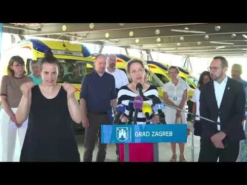 Grad Zagreb 🎬: [video] Predstavljanje novih vozila hitnog i sanitetskog prijevoza i redovna konferencija za medije