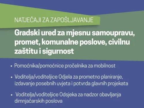 Grad Zagreb ᶠ: Objavljeni su natječaji za zapošljavanje u Gradskom uredu za mjesnu ...