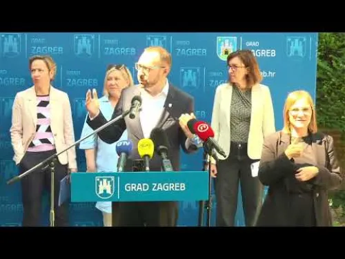 Grad Zagreb 🎬: [video] Novosti o projektu ozelenjivanja gradskih dvorišta i redovna konferencija za medije