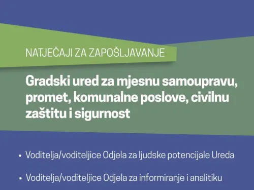 Grad Zagreb ᶠ: Objavljeni su natječaji za zapošljavanje u Gradskom uredu za mjesnu ...