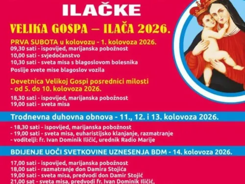 Vukovarsko-srijemska županija ᶠ: Gospa Ilačka ili kako često čujemo »srijemska Gospa Lurdska«.