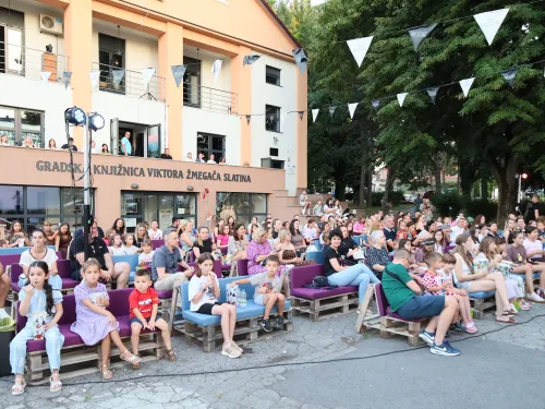Virovitičko-podravska županija: Fotogalerija: Projekcijama »Čudesne šume« i »Svadbe« u Slatini otvoreno 11. izdanje »Kina pod zvijezdama« koje je otvorio župan Igor Andrović